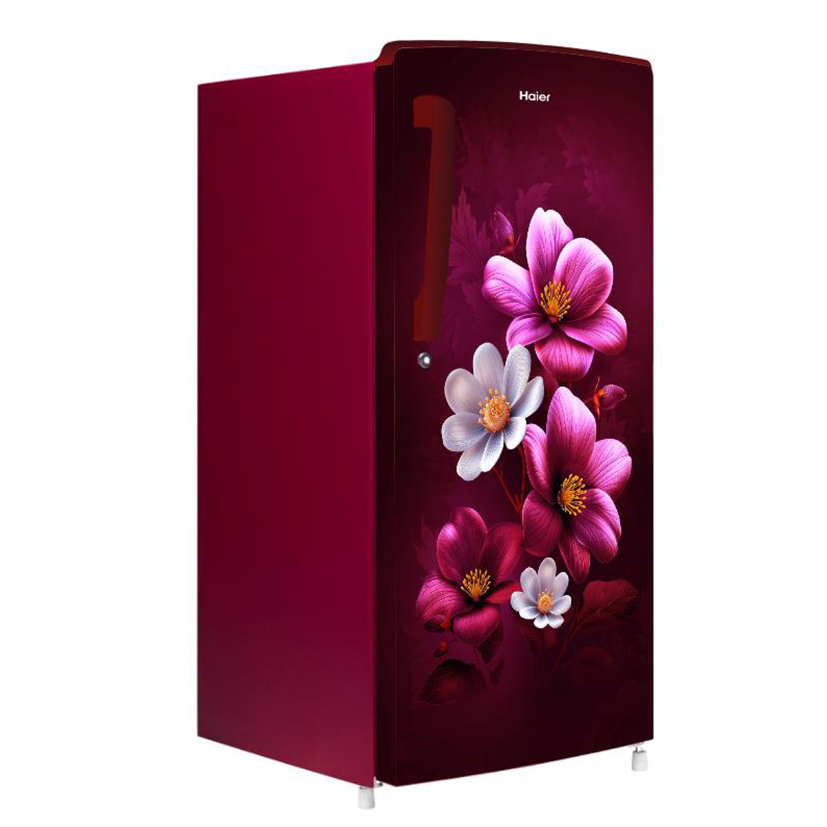 Haier 185 L  1 Star  Red  Anemone  Single Door Refrigerator
